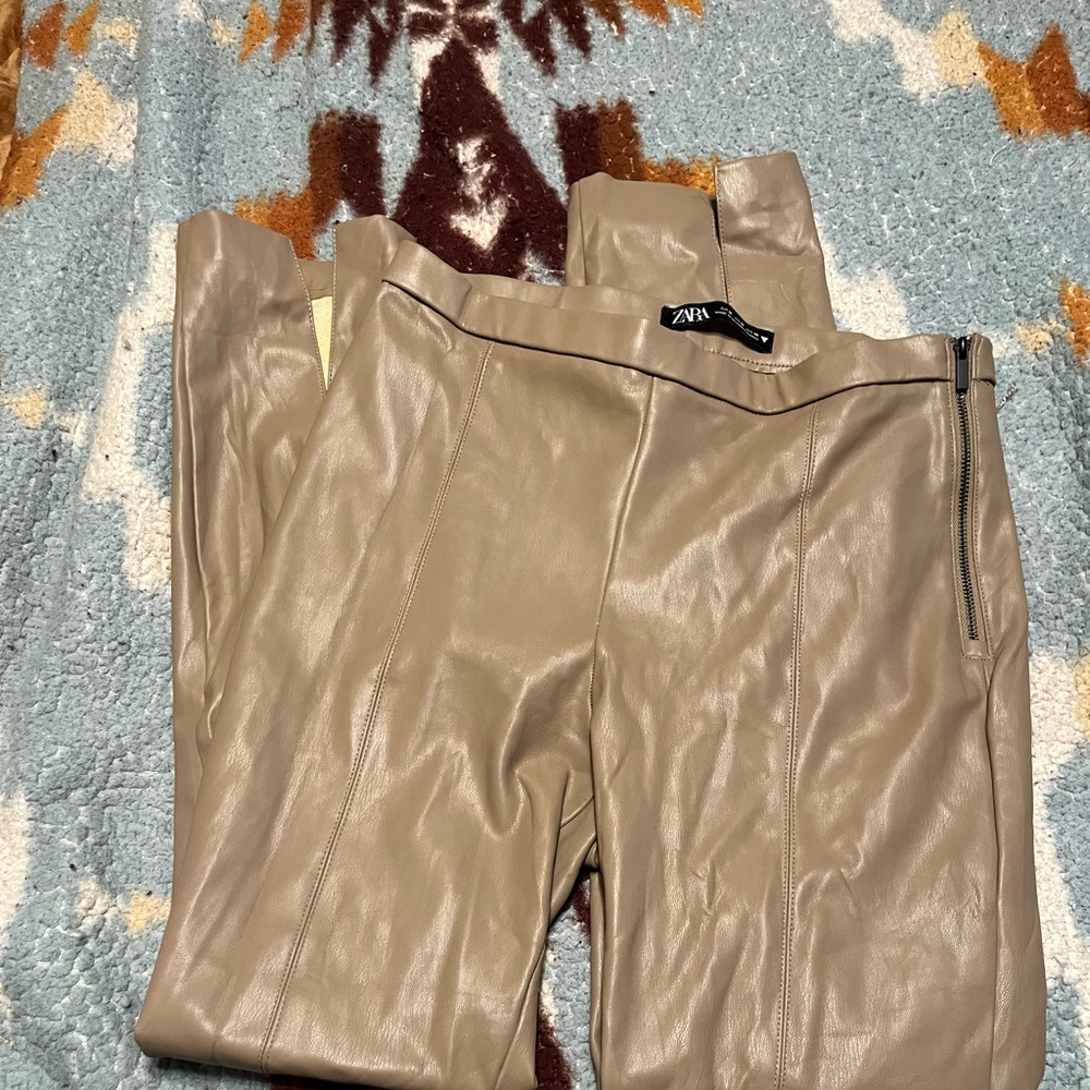 Zara leather pants